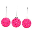 thumbnail image 4 of yotijay 3Pcs Pickleball Ornament Set Bag Keychain Christmas Tree Hanging Decorations for Pink, 4 of 9