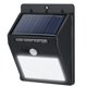 thumbnail image 1 of Luz de pared con sensor de movimiento PIR y energía solar LED, atenuación de 3 modos, 1 of 8