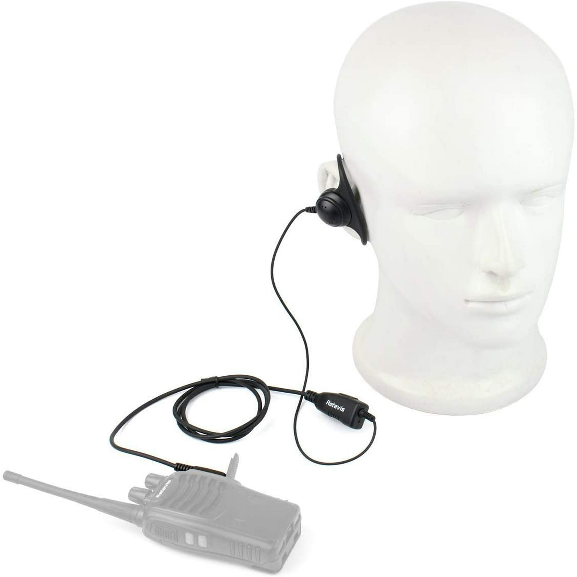 Auricolare Walkie Talkie Retevis 2 Pin Con Microfono PTT - Compatibile Baofeng, Kenwood - Foto 7