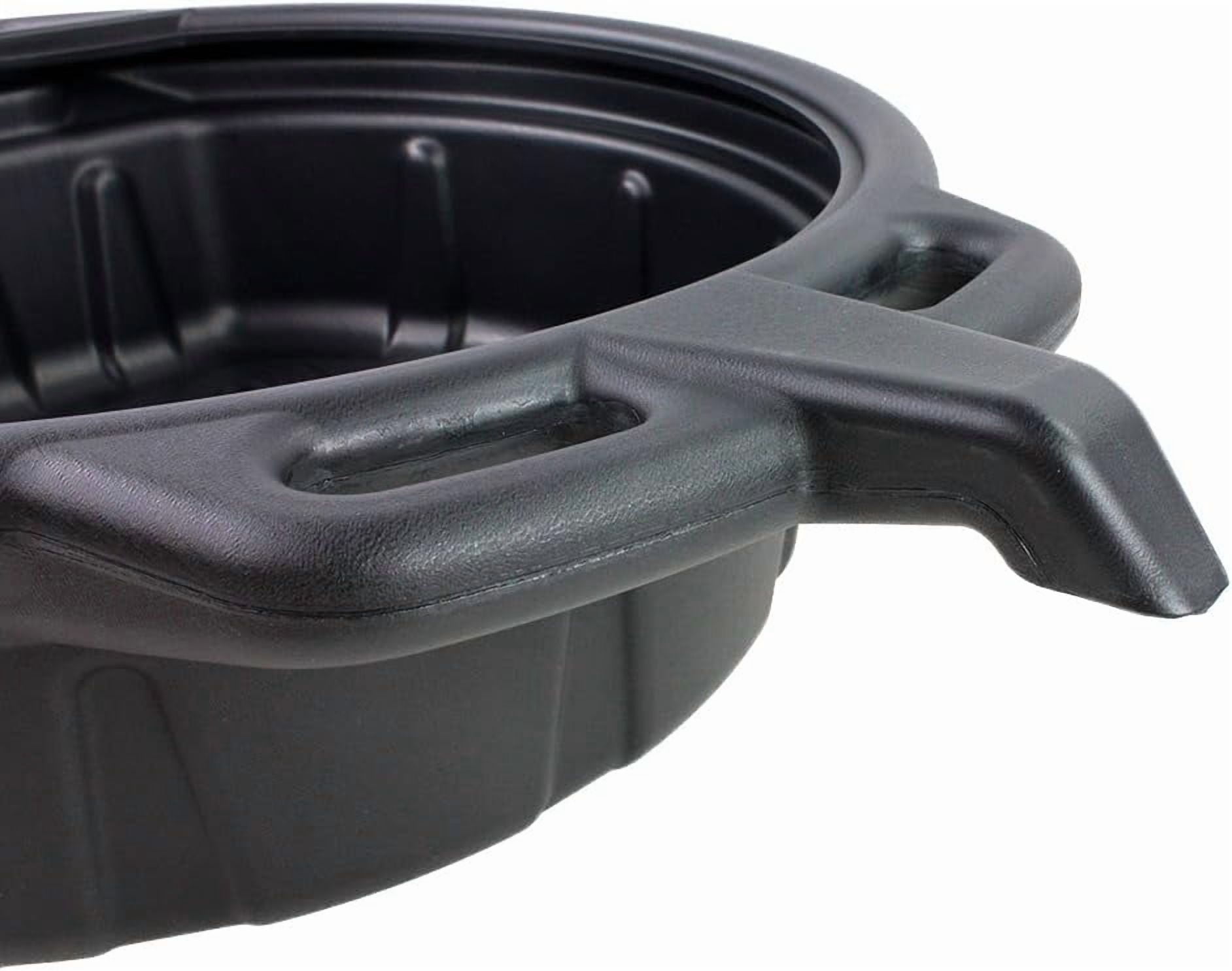 Capri Tools CP21024 Portable Oil Drain Pan, 2 gallon, Black