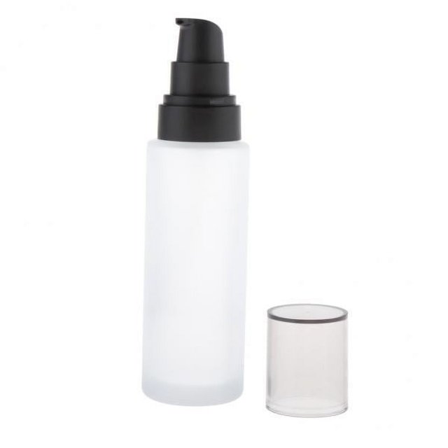 2 botellas de vidrio esmerilado recargables jinwen para loción y crema facial 120 ml 2 piezas