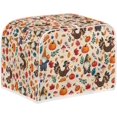 thumbnail image 2 of UNICEU Fall Pumpkin Turkey Toaster Covers 4 Slice Bread Maker Dust Cover Kitchen Small Appliance Dust Protector Thankgiving Day Gift, 2 of 7