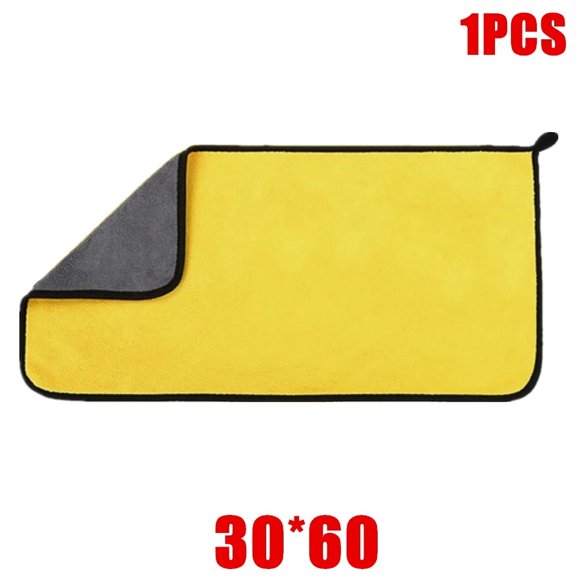 Car Wash Microfiber Towels 1/2/6PCS, Soft Double Layer Drying Cloth for Car Detailing and Home Cleaning