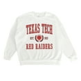 thumbnail image 4 of Women's Gameday Couture White Texas Tech Red Raiders Premium Fleece Drop Shoulder Oversized Pullover Sweatshirt, 4 of 4