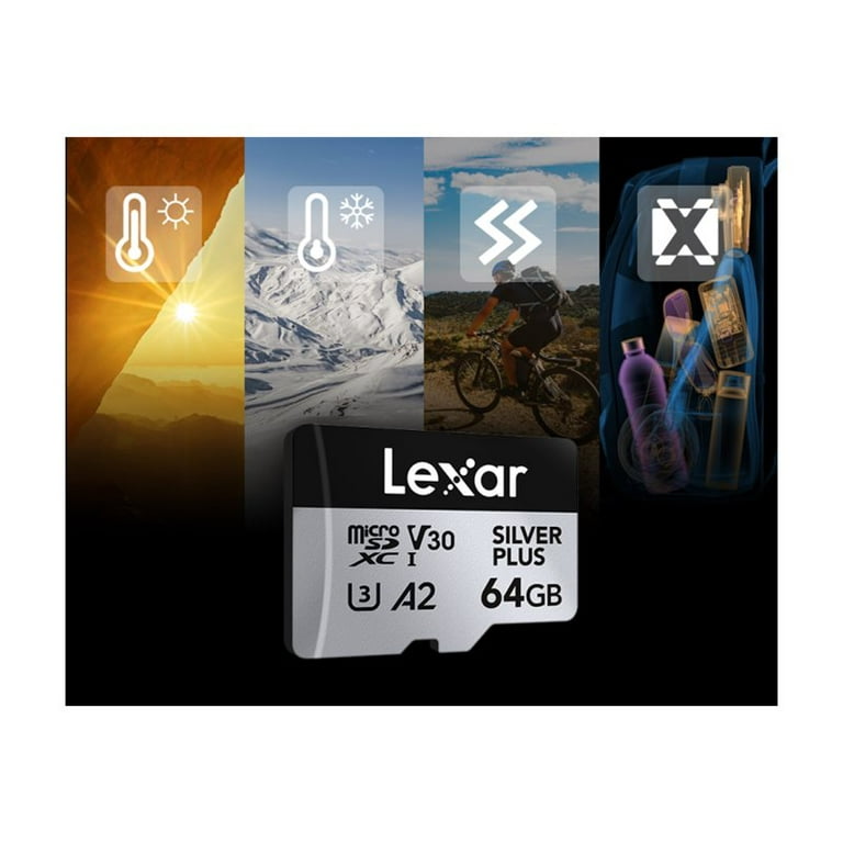 Lexar Professional SILVER PLUS microSDXC 64GB - Walmart.com