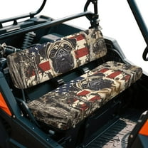 Yuyamidu Pug UTV Seat Cover Camo Hunting Mule Bench Seat Cover Easy Installation UTV Accessories Anti-Scratch Compatible with Kawasaki Mule 4010 4010 3010 4000 3000 3020