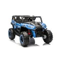 thumbnail image 4 of 24V 4WD 2-Seater Ride On UTV for Kids, Electric Car with Remote Control, Big Truck Ride On Toys w/ Bluetooth, Music, LED Lights, Dual Doors, Suspension, Powered Ride On Cars for Boys, Girls Ages 3-7, 4 of 8
