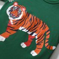 thumbnail image 5 of HILEELANG Toddler Boys' Short Sleeve Tees Cotton Casual Shark Tiger Crewneck Summer Top T-Shirts Blue Green 3 Packs Sets 4T, 5 of 5