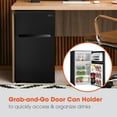 thumbnail image 3 of Magic Chef 3.1-cu. ft. Mini Refrigerator with Top Freezer in Black, 3 of 3