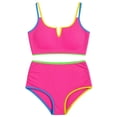 thumbnail image 4 of Plus Size Swimwear Two Piece Ruffled Strapless Bikini For High Waisted Bathing Swim Suit Cover Ups Women plus Size Women plus Size Swimsuit Cover Swim Dress Swimsuit Cover up plus Size 4x plus Size, 4 of 4