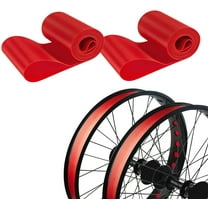 Addmotor 2PCS Rim Strip Tape, 20 inch Fat Tire Liner Inner Tube Cushion Protector for Bikes, Red