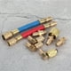 thumbnail image 5 of Jadeshay Kit De Adaptador De Conector De Refrigeración De CA Automático, 8 Unids/Set Mangueras De Adaptador De Conector De R-12A/C De Refrigeración De Aire Acondicionado R134A R12, 5 of 5