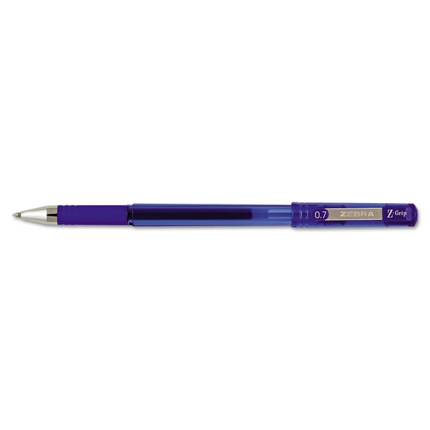 Zebra Z-Grip Gel Stick Pen, Blue Ink, Medium, Dozen - Walmart.com