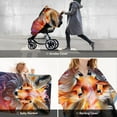 thumbnail image 2 of Zufioo Color Splash Fox Portrait Print Baby Stroller Seat Nursing Cover, Baby Stroller Canopy Seat Cover Breastfeeding Cover, Suitable for Indoor and Outdoor-One Size, 2 of 9