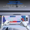 thumbnail image 3 of Wireless Gaming Keyboard 68 Keys with Multifunctional Display,Long Battery Life.2.4G/Bluetooth Keyboard for PC/Tablet/Phone with Mechanical Feel/Rainbow Backlit, 3 of 10