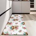 thumbnail image 4 of White Highland Cow Flower Bow Pattern Kitchen Rug Mat,Kitchen Runner Rugs Non Skid Washable,Decorative Kitchen Floor Mats for Kitchen,Sink,Laundry,17"X47", 4 of 5