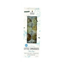 Soul Sticks 12 Pack White Sage Smudge Tealight Candles or Cleansing House, Meditation, Chakra Healing | Made with Crystals and Herbs