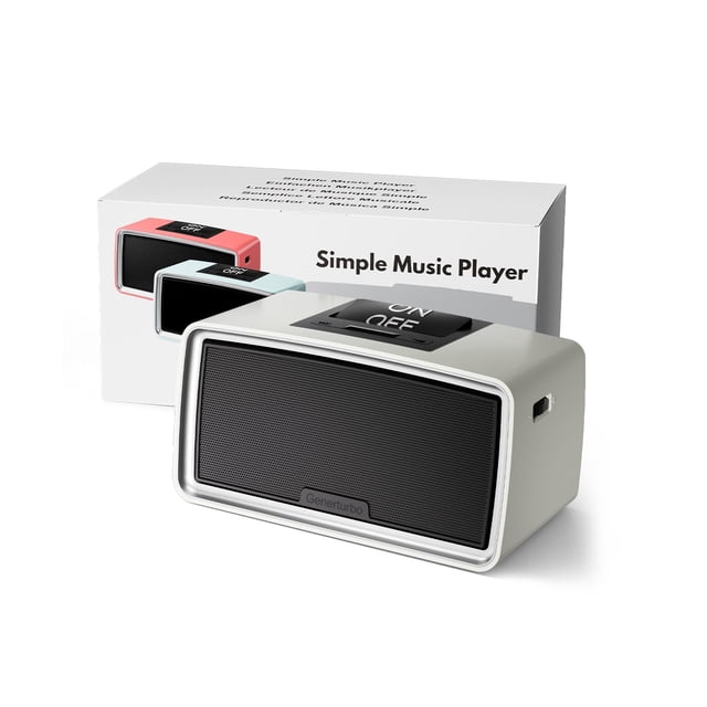 Reproductor MP3 Generturbo Simple Music para personas mayores 32GB gris
