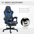 thumbnail image 3 of Vinsetto High Back Office/Sport Chair w/Reclining Rear Adjustable Height, Blue, 3 of 9
