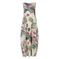 thumbnail image 3 of ZANZEA Womens Dresses Floral Print Sleeveless Holiday Tank Dress, 3 of 6