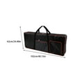 thumbnail image 3 of Advancent Estuche de piano Bolsa de órgano electrónico Funda de instrumento musical Bolso impermeable Mochila de manga de tela Oxford Gran Mochilas de mochilero 420D borde rojo negro, 3 of 6