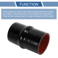 thumbnail image 4 of Unique Bargains 1 Pcs 80mm/3.15" 152mm/5.98" Length Black Red Car Silicone Hose Hump Hose Coolant Hose Universal, 4 of 7