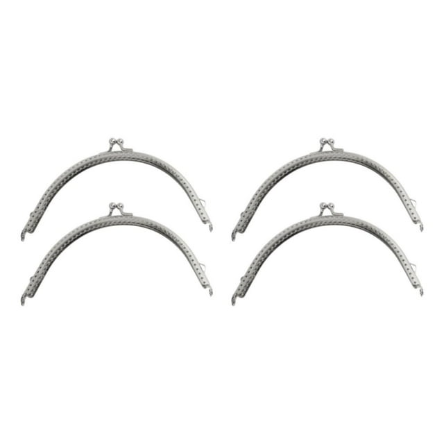 maskred 2x Sturdy And Durable Metal Purse Frame For Classically Vintage Kiss Clasp Lock silver 15.2CM 2Set