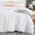 thumbnail image 4 of Juego de fundas de edredón Utopia Bedding King, 264 x 229 cm, 3 piezas, color blanco, 4 of 8