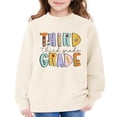 thumbnail image 7 of Coerni Girls 3rd Grade Sweatshirt Back to School Outfit Third Grade Oversized Pullover First Day of School Comfy Graphic Tee Tops, 7 of 7