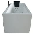 thumbnail image 3 of EAGO AM154ETL-L6 6 ft Acrylic White Rectangular Whirlpool Bathtub w Fixtures, 3 of 12