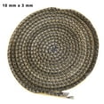 thumbnail image 1 of Black Flat Stove Rope Self Adhesive Fiberglass Seal Stove Fire Rope Fireplace Door Sealing Cord Replacement Stove Rope 3X10Mm, 1 of 9