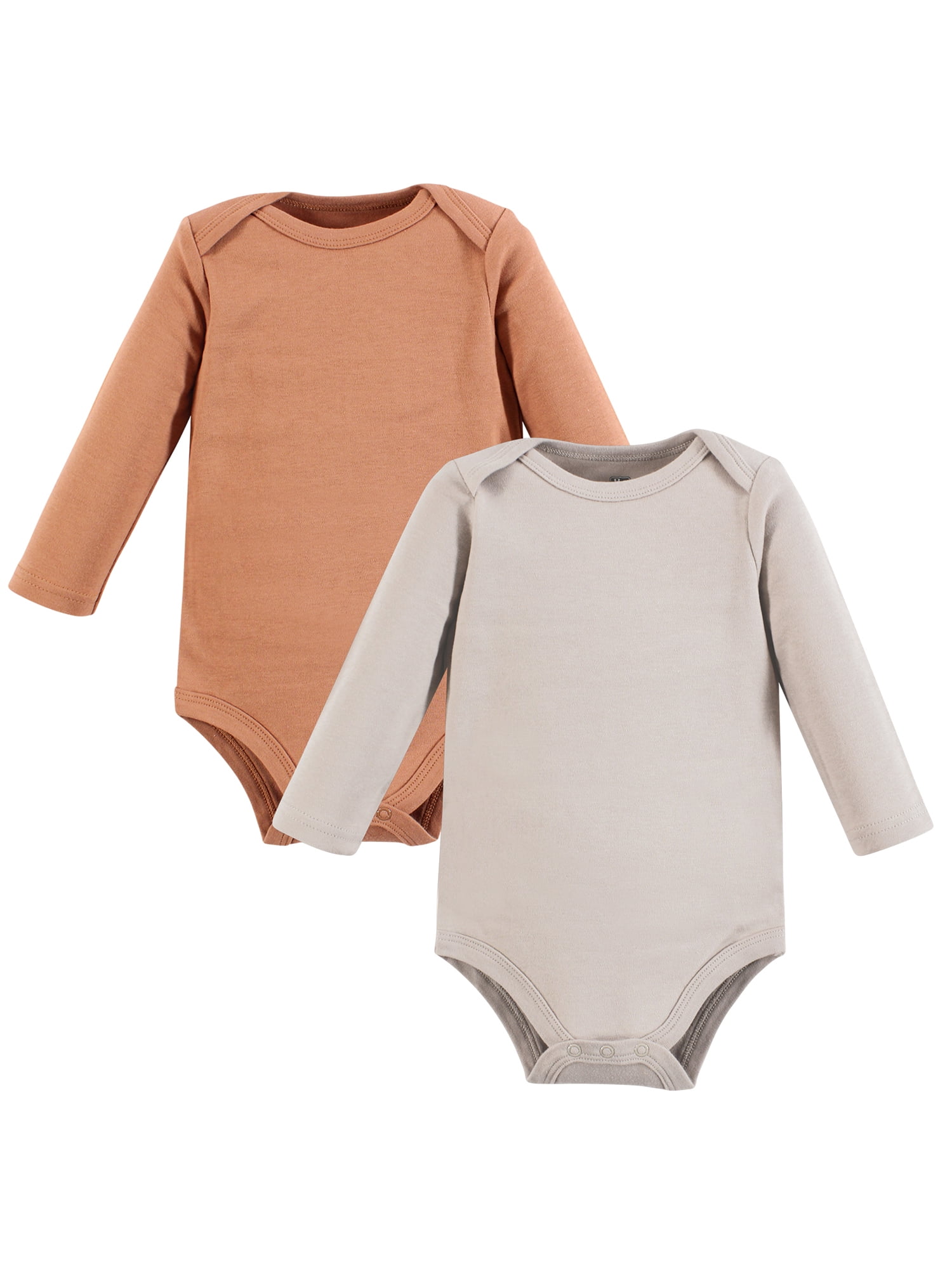 Hudson Baby Cotton Long Sleeve Bodysuit, 10-Pack, Newborn-18 Months