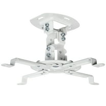 VIVO Universal Adjustable Ceiling Projector Theater Mount White | Extending Arms