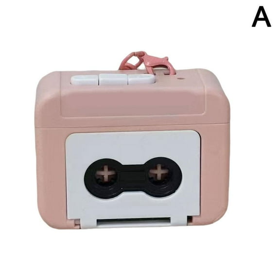 Portable Cassette Player Recorder Standalone Audio Music Recorder Classic Red Gift Pendant Blue Fun Keychain And Couple