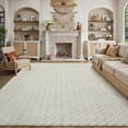 thumbnail image 4 of WIPONKEN 3x5 Area Rugs Jacquard Soft Cotton Plush for Living Room Bedroom Dining Room Office Farmhouse, Machine Washable Non Slip Modern Rug, 4 of 4