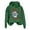Dark Green, variant on Lady I Want To Do A Hippo With A Hoodie All The Hooded Top Women