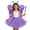 C278/Purple, variant on XIYON Girl Clothes Glowing Fairy For Girls With Light Up Wand And Floral 4 Piece Dress Up Play One Size