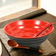 thumbnail image 3 of SWETRACE Ramen Bowl Set Family Gatherings Red 1 Set, 3 of 8