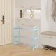 thumbnail image 5 of Isvgxsz Clearance 3 Tier Small Shoe Rack, Narrow Stackable Kids Toddler Adult Shoe Storage Organizer Shelf for Closet Floor Front Door Entrance Entryway, Free Standing Shoe Rack Organization Shelves, 5 of 6