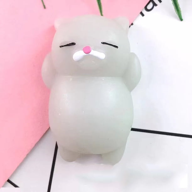 Juguete Para Apretar Juguete Antiestrés Para Apretar Squeeze Stress Relief Toy Animal Squishy Toy Soft PVC Descompresión Toy Party Favor For Office HouseholdGato Gris OTVIAP gato gris
