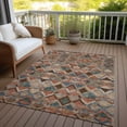 thumbnail image 6 of Addison Rugs Chantille Indoor/Outdoor Transitional Geometric Brown Washable Rectangle Rug, 10' x 14', 6 of 6