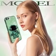 thumbnail image 6 of for iPhone 7 Plus Case for iPhone 8 Plus Case, Women Girls Astronaut Clear Glitter Phone Cases for iPhone 7/8 Plus with Stand, Cute Electroplated Sparkly Phone Cover for iPhone 7/8 Plus Green, 6 of 11