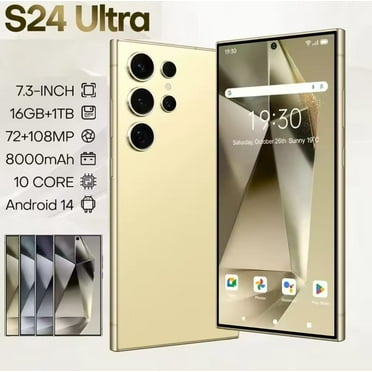 New S24 Ultra Global 5G Edition Smart 7.3″ Large Screen Android 14 Snapdragon10 core 8 gen3 72+108MP Memory 16GB*1TB 8000mah