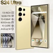New S24 Ultra Global 5G Edition Smart 7.3? Large Screen Android 14 Snapdragon10 core 8 gen3 72+108MP Memory 16GB*1TB 8000mah