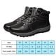 thumbnail image 3 of Botas de cuero de PU cómodas para hombre invierno cálido para viajes al aire libre (44) negro Likrtyny Tenis De Mujer Tenis De Hombre, 3 of 7