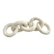 thumbnail image 1 of Cojín decorativo con forma de nudo de amor para el hogar, sala de estar, cojín con eslabones de cadena Blanco, 1 of 8