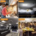 thumbnail image 4 of ShenMo 1700LM Interior RV Lights, 3 TEM Camper Lights, Dimmable 12V LED Light, RV Ceiling Light with Switch for RV/Car/Trailer/Boat (Natural Warm and Cool White) 2 Pack, 4 of 5