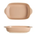 thumbnail image 1 of Colorful Ceramic Double-Handled Baking Pan Household Square Baking Tableware Salad Baked Rice Bowl, 1 of 6
