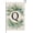 Q, variant on Monogram Letter A Floral Garden Flag 12x18 Inch Double Sided For Outside Small Burlap Family Last Name Initial Outdoor Yard Flag