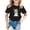 Black, variant on Toddler Girl Shirts 18-24 Months Round Neck Cartoon Print Short-Sleeve T-Shirt Trendy Holidays Tops Shirts for Kids, Orange